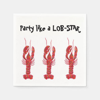 Party like a Lob-star Napkins