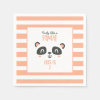 Party like a panda bright colourful birthday