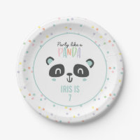 Party like a panda bright colourful birthday