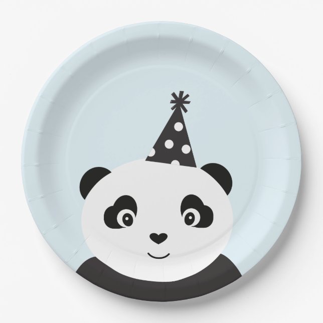 Party Like A Panda Paper Plate (Front)
