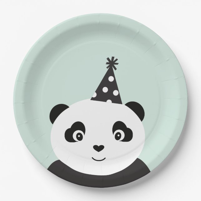 Party Like A Panda Paper Plate (Front)