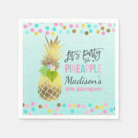 Party Like A Pineapple Birthday Party Napkin