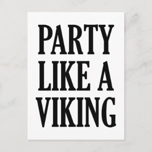 Party Like A Viking Postcard