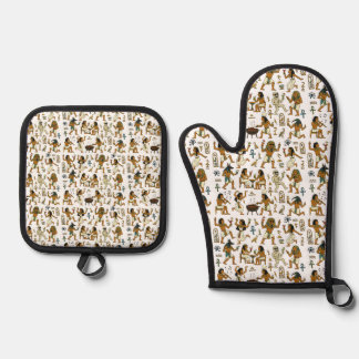 Party Like An Egyptian Oven Mitt & Pot Holder Set
