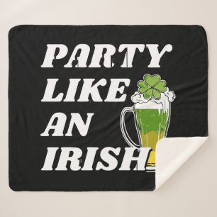 Party Like an Irish Sherpa Blanket