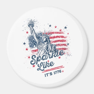 Party Like It Is 1776, 4th Of July, USA Flag, Amer Magnet