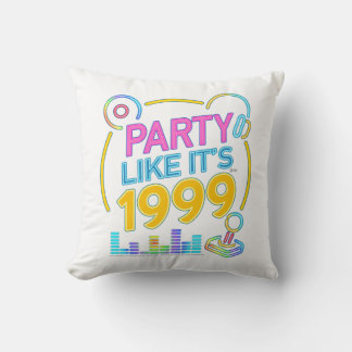Party Like It’s 1999®™ – Electric Neon Soundtrack Cushion