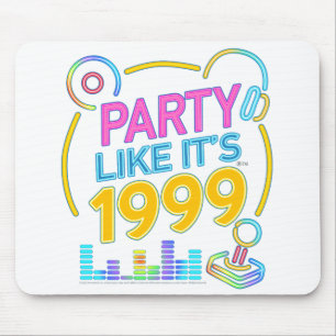 Party Like It’s 1999®™ – Electric Neon Soundtrack Mouse Pad