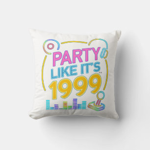 Party Like It’s 1999®™ – Neon Soundtrack Cushion
