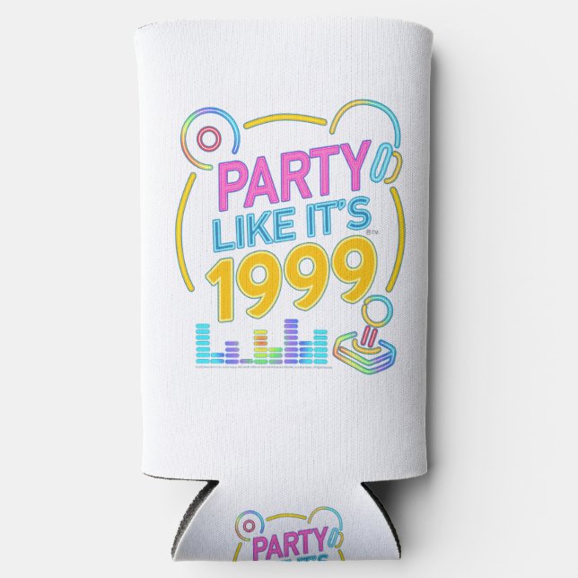 Party Like It’s 1999®™ – Neon Soundtrack Seltzer Can Cooler (Front)