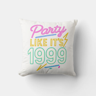 Party Like It’s 1999®™ – Neon Voltage Cushion