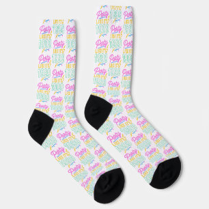 Party Like It’s 1999®™ – Neon Voltage Socks