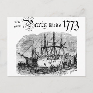 Party like It's 1773 Postcard