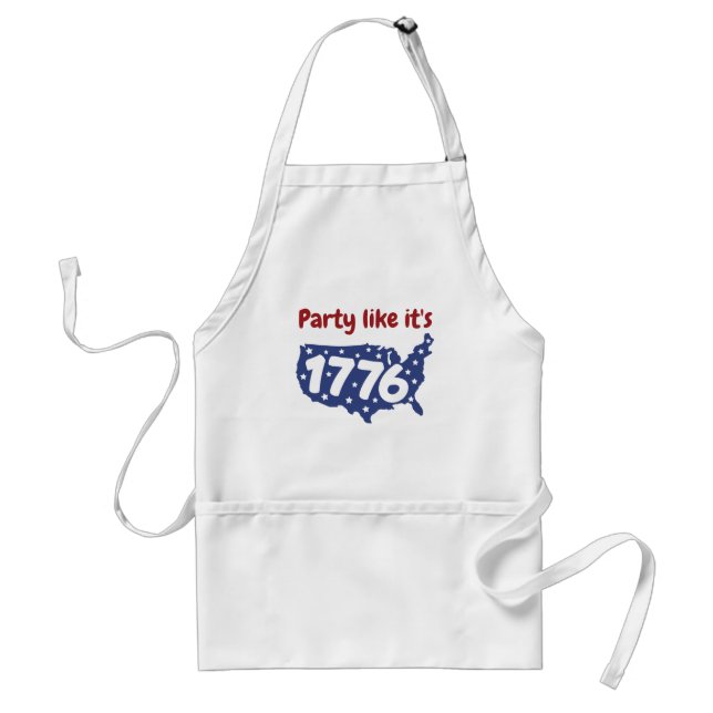 Party Like it's 1776 4th of July Standard Apron (Front)
