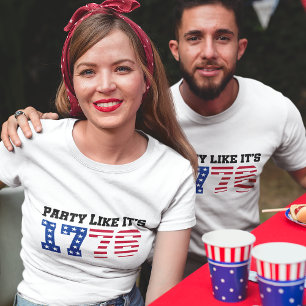 Party Like It's 1776 American 4th of July Unisex T-Shirt