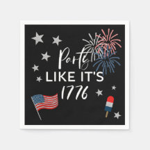 Party Like It's 1776 Party Napkins