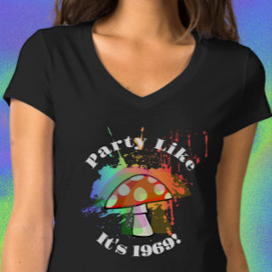 Party Like It's 1969 Amanita Muscaria Mushroom T-Shirt