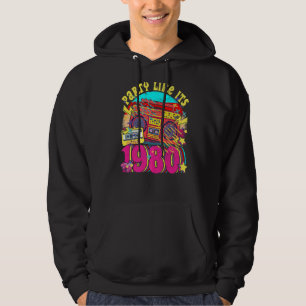 Party like its 1980 80s 90s Costume Retro Vintage Hoodie