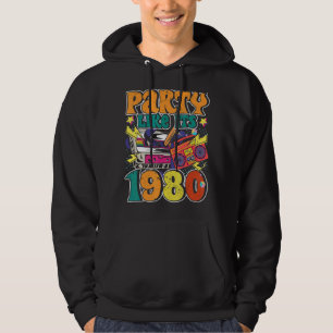 Party like its 1980 80s 90s Costume Retro Vintage Hoodie