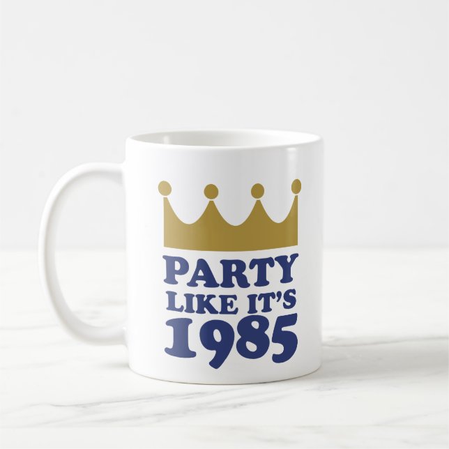 Party Like It's 1985 in Kansas City, Missouri Coffee Mug (Left)