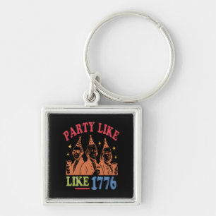 Party Like Like 1776 Retro Vintage Key Ring