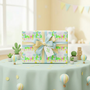 Party Llama Happy birthday Wrapping Paper