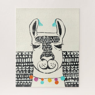Party Llama - Portrait Jigsaw Puzzle