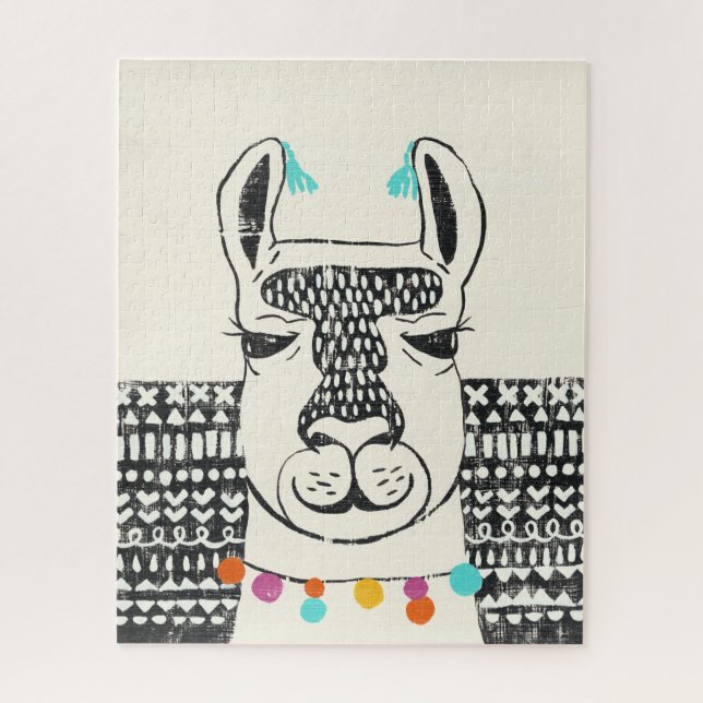 Party Llama - Portrait Jigsaw Puzzle (Vertical)