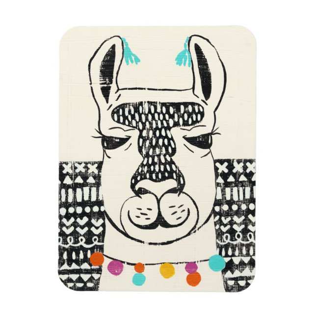 Party Llama - Portrait Magnet (Vertical)