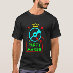 Party Maker DJ Turntable Funny Retro Style DJ T-Shirt