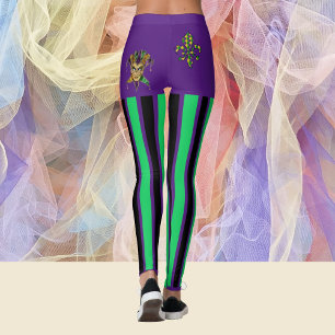 Party Mardi Gras Nice Rear View Women's Leggings