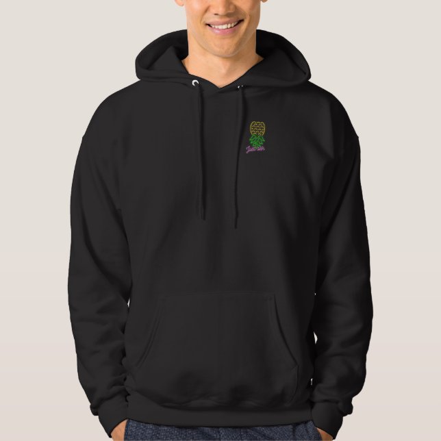 Party Mode Upside Down Pineapple Swinger Vanilla S Hoodie (Front)