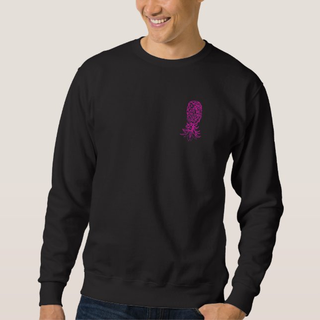 Party Mode Upside Down Pineapple Swinger Vanilla S Sweatshirt (Front)