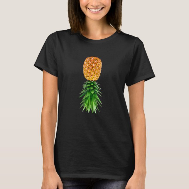 Party Mode Upside Down Pineapple Swinger Vanilla S T-Shirt (Front)