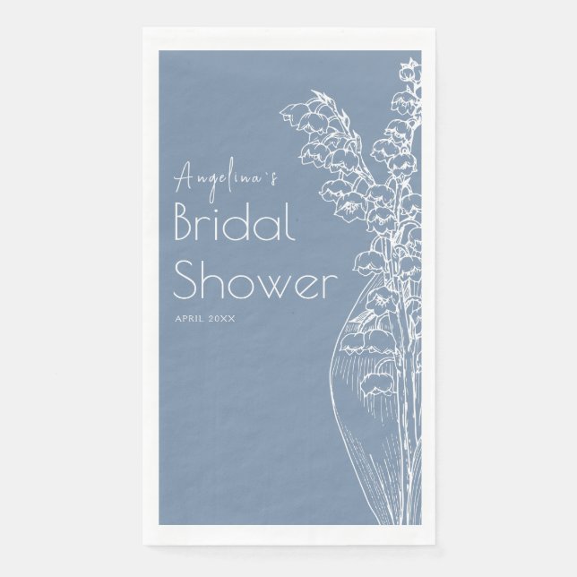 Party Napkins for a bride shower. (Front)