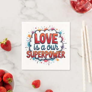 Party napkins Happy Valentine's Day
