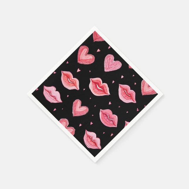 Party napkins Happy Valentine's Day (Corner)