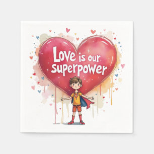 Party napkins Happy Valentine's Day