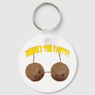 party nuts key ring