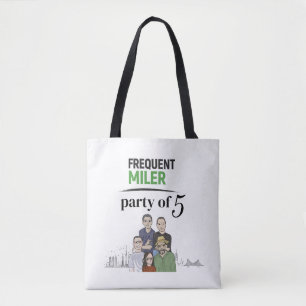party of 5 tote bag