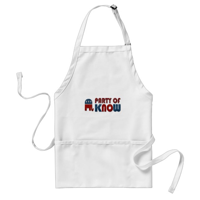 Party of Know Funny Political Standard Apron (Front)