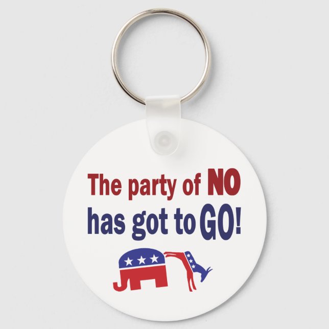 Party of No Key Ring (Front)