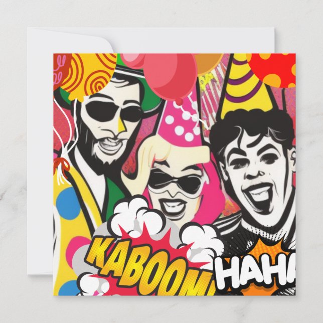 Party On Holiday Card (Front)