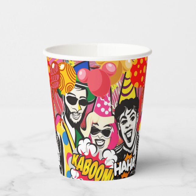 Party On Paper Cups (Left)