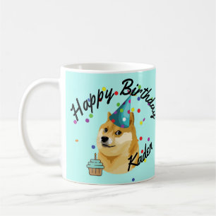 Party on! Personalised Birthday Doge Birthday  Coffee Mug