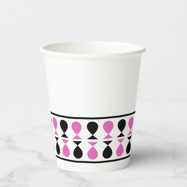 Party On! Pink Paper Cups (Front)