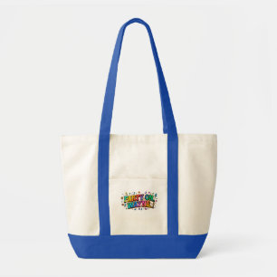 Party On, Wayne Retro Quote T-Shirt Tote Bag