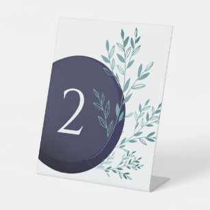 party or wedding table numbers pedestal sign