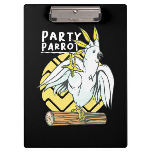 Party Parrot Bird Clipboard