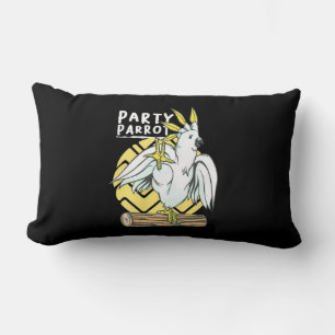 Party Parrot Bird Lumbar Cushion
